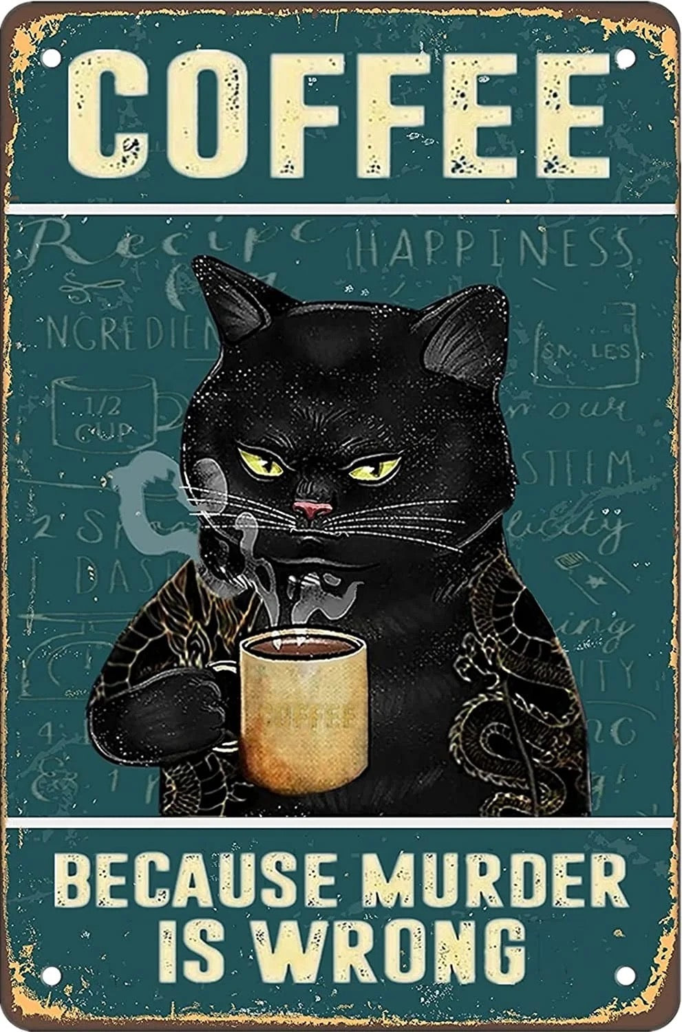 Black Cat Coffee Sign